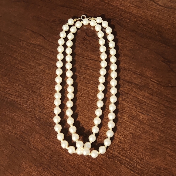 FAUX PEARL Necklace, 29" Long - Picture 4 of 5